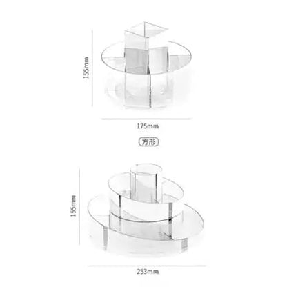 Transparent Makeup Flat Storage Rack