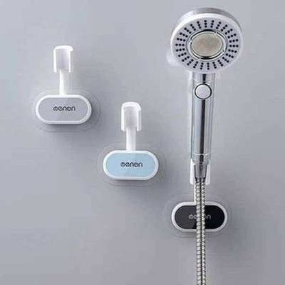 Universal Wall Mount Shower Head Holder - Adjustable Plastic Bracket