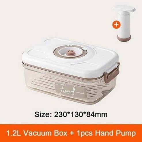 Vacuum sealed canister box refrigerator food storage