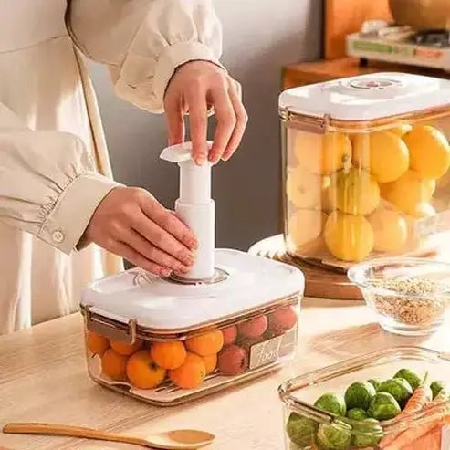 Vacuum sealed canister box refrigerator food storage