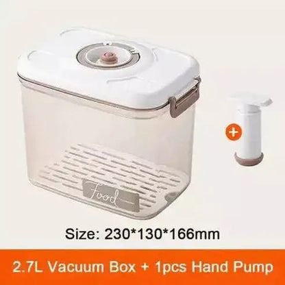 Vacuum sealed canister box refrigerator food storage