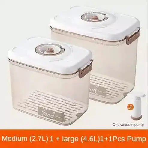 Vacuum sealed canister box refrigerator food storage