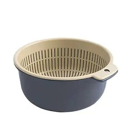 Versatile Double-Layered Drain Basket Colander Tool