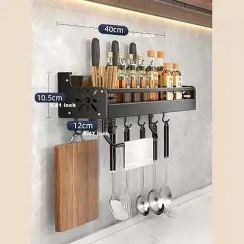 Wall Metal Kitchen Spice Organizer Rack