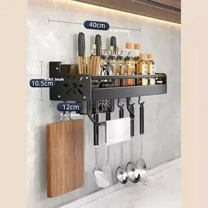 Wall Metal Kitchen Spice Organizer Rack