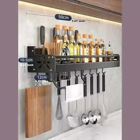 Wall Metal Kitchen Spice Organizer Rack