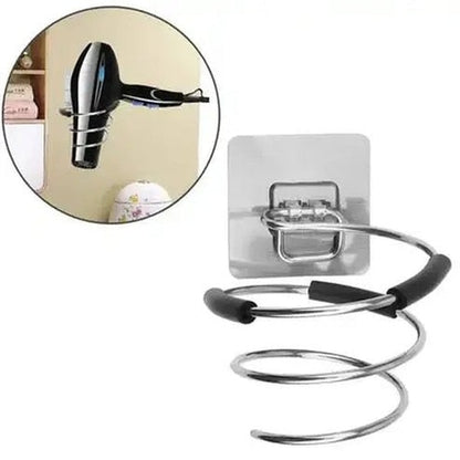 Wall Mount Steel Hair Dryer Spiral Rack