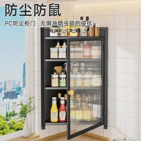 Wall-Mounted Kitchen Corner Dressing Shelf