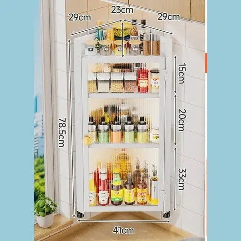 Wall-Mounted Kitchen Corner Dressing Shelf