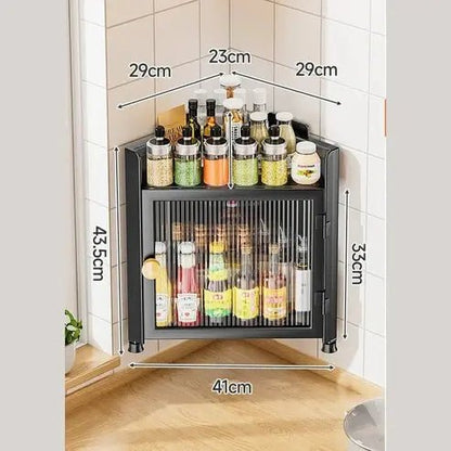 Wall-Mounted Kitchen Corner Dressing Shelf