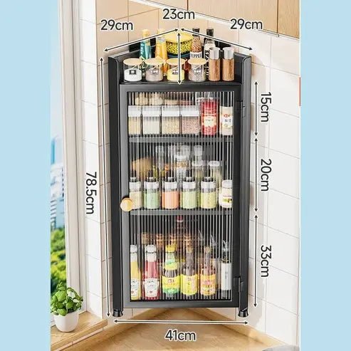 Wall-Mounted Kitchen Corner Dressing Shelf