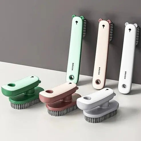 Wall-Mounted Soap Dish with 2 Brushes