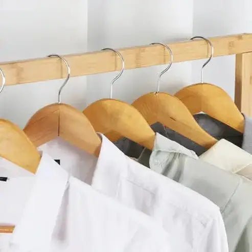 Wooden Coat Rack with Shoe Storage