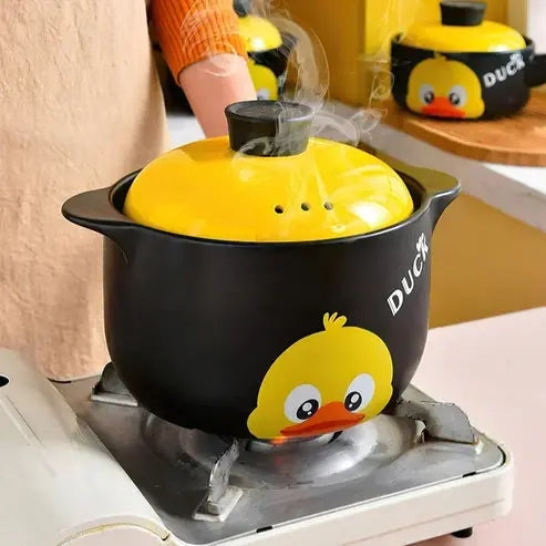 Yellow Duck Ceramic Casserole