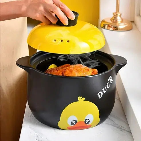 Yellow Duck Ceramic Casserole