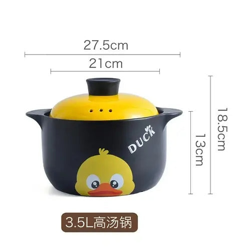 Yellow Duck Ceramic Casserole