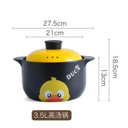 Yellow Duck Ceramic Casserole