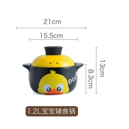 Yellow Duck Ceramic Casserole