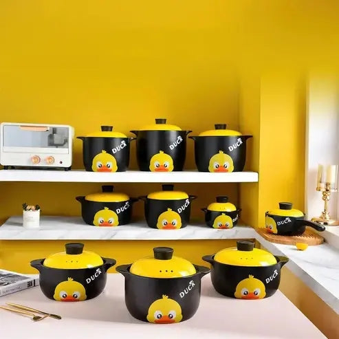 Yellow Duck Ceramic Casserole