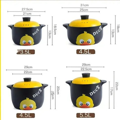 Yellow Duck Ceramic Casserole