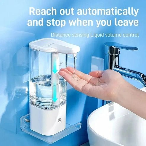 Automatic Sensor Hand Sanitizer & Soap Dispenser - Touch-Free Inductive Handwash for Home, Kitchen, and Bathroom Use