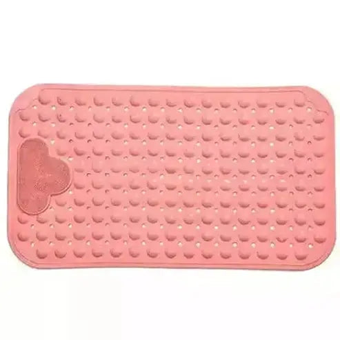 Rubber Shower Rug Bath Mats & Rugs Pink Non-Slip Rubber Bathtub Shower Rug – Dondepiso