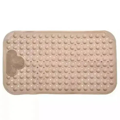 Rubber Shower Rug Bath Mats & Rugs Khaki Non-Slip Rubber Bathtub Shower Rug – Dondepiso