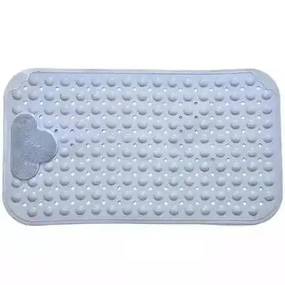 Rubber Shower Rug Bath Mats & Rugs Light blue Non-Slip Rubber Bathtub Shower Rug – Dondepiso