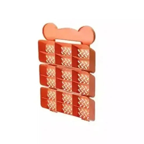 Hanging Closet Storage Rack Closet Organizers & Garment Racks Orange / 18 grids Wall Mount Closet Storage Hanging Rack – Dondepiso