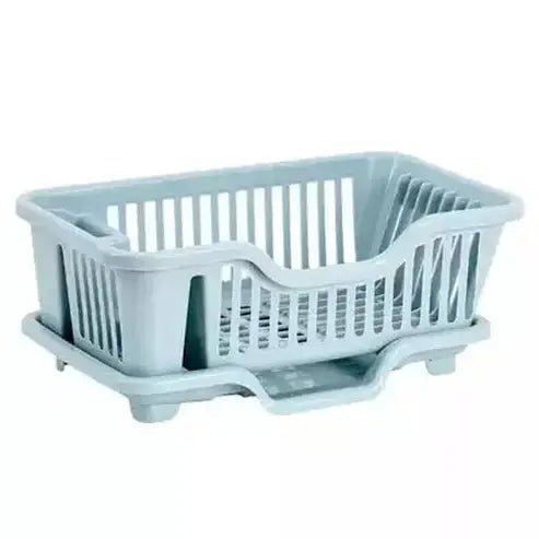 Foldable Heavy-Duty Plastic Dish Rack Kitchen Dish Drainer Home Tableware Storage Shelf Basket Sink Drying Organizer with Tray