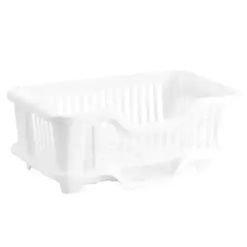 Foldable Heavy-Duty Plastic Dish Rack Kitchen Dish Drainer Home Tableware Storage Shelf Basket Sink Drying Organizer with Tray