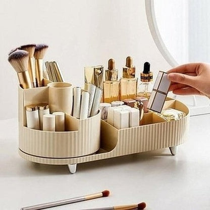 Rotating Cosmetic Storage Box Makeup Brush Organizer