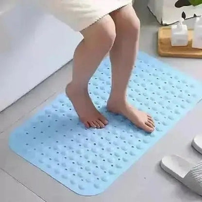 Bath Feet Pad Bath Mats & Rugs Blue Bath Massage Mat PVC Non-slip Foot Pad – Dondepiso