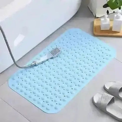 Bath Feet Pad Bath Mats & Rugs Blue Bath Massage Mat PVC Non-slip Foot Pad – Dondepiso