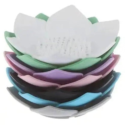 Lotus Shaped Silicone Soap Dish with Drainage Feature