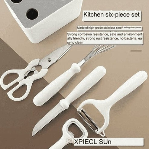 Eco-Friendly Stainless Steel 6-Piece Kitchen Utensil Set