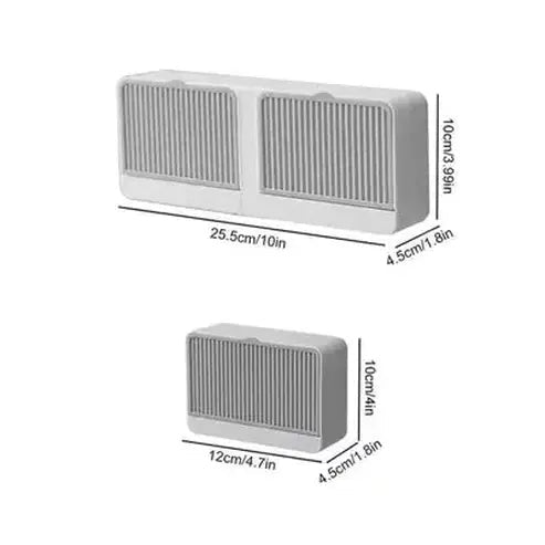 Double Lattice Bathroom Soap Box With Lid