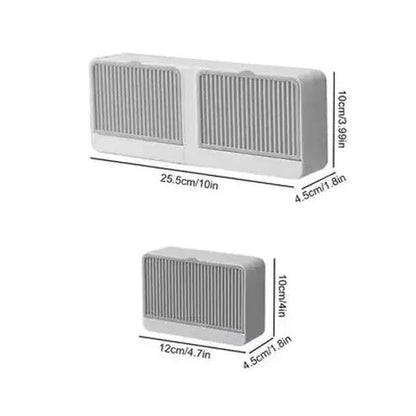 Double Lattice Bathroom Soap Box With Lid