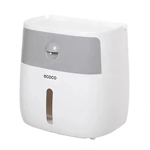 ecoco Double Layer Wall-Mounted Toilet Paper Holder