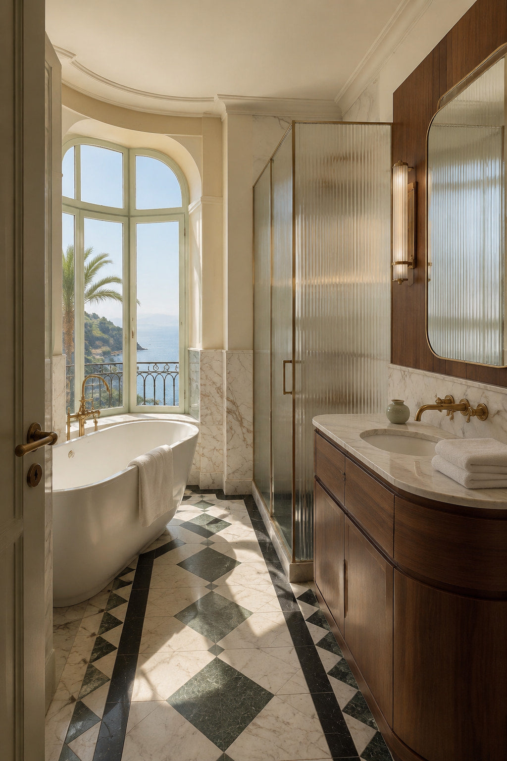 French Riviera Art Deco villa with geometric interiors and Mediterranean views