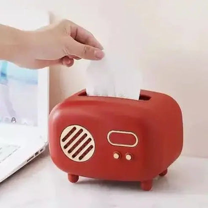 Vintage Tissue Box Facial Tissue Holders Cartoon retro radio shape tissue box dispenser · Dondepiso