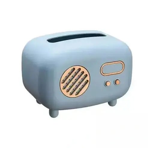 Vintage Tissue Box Facial Tissue Holders Cartoon retro radio shape tissue box dispenser · Dondepiso