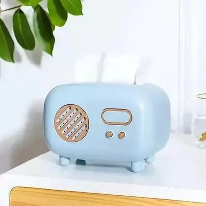 Vintage Tissue Box Facial Tissue Holders Cartoon retro radio shape tissue box dispenser · Dondepiso