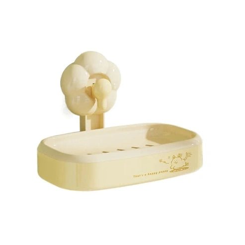 Flower-Shaped Suction Cup Soap Box