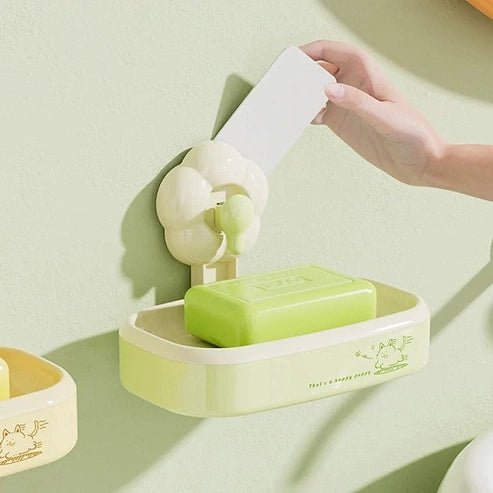 Flower-Shaped Suction Cup Soap Box