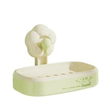 Flower-Shaped Suction Cup Soap Box