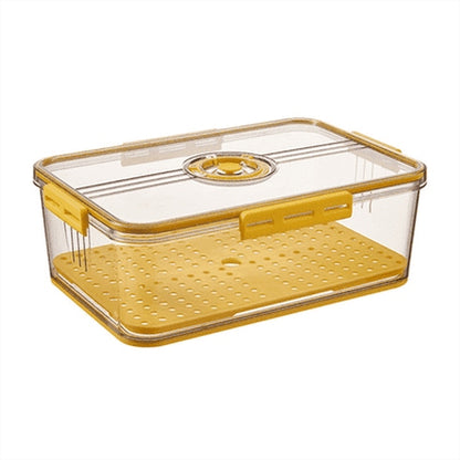 Fridge Storage Box Food Storage Containers Yellow Fridge Storage Stackable Clear Box · Dondepiso