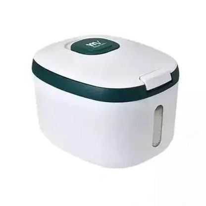 Food Storage Bucket Food Storage Containers green A Moisture-proof Box Kitchen Rice Storage Bucket · Dondepiso