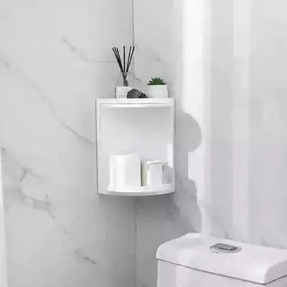 Corner Storage Box Household Storage Containers White Sundries Organizer Corner Storage Shelf Box · Dondepiso