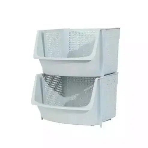 Kitchen Storage Baskets Kitchen Organizers Blue Stackable Plastic Kitchen Storage Baskets · Dondepiso